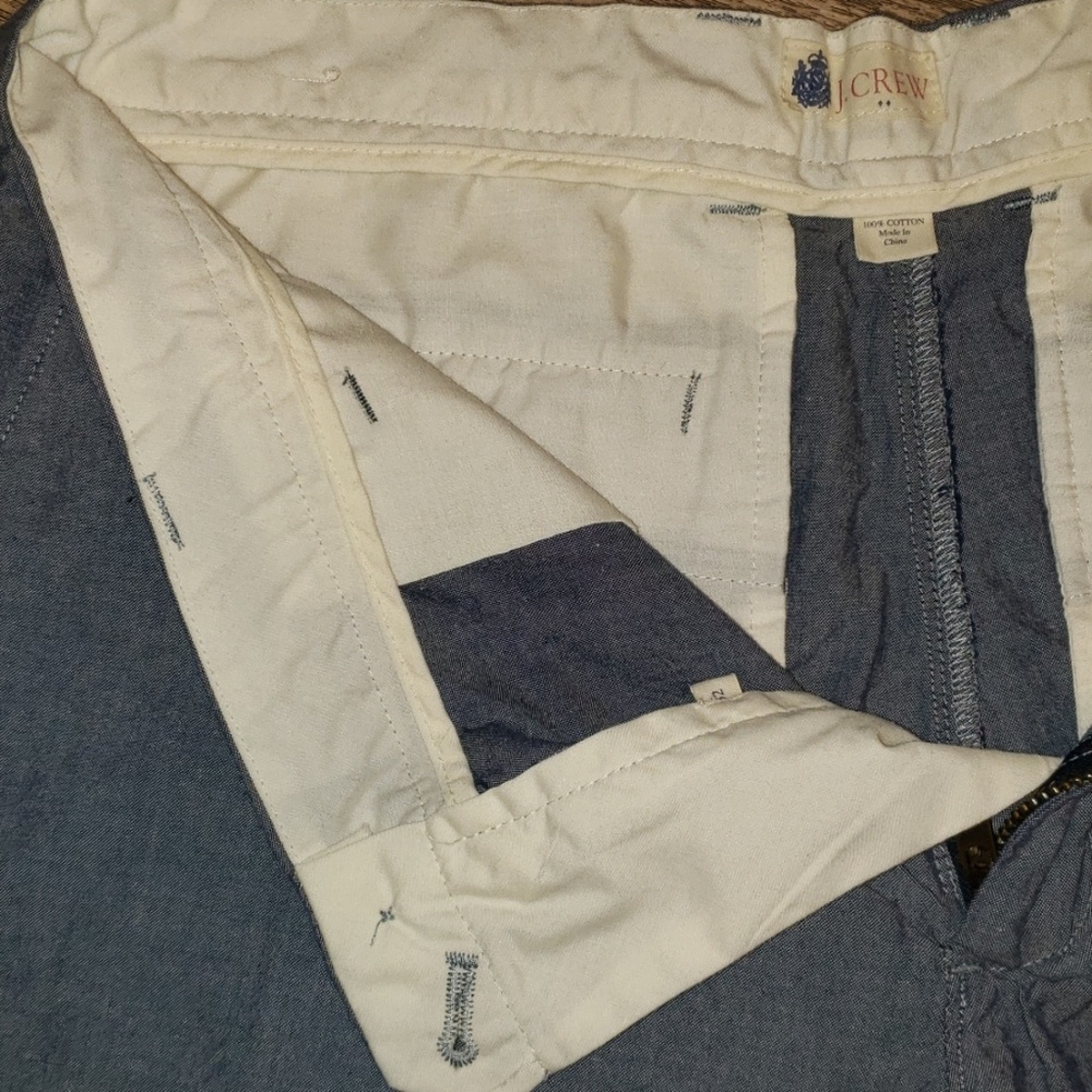 Blue J. Crew Shorts Sz 32 B18 - Picture 4 of 4